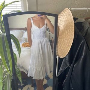 Reformation White Linen Dress
